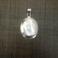 Silver Mother Of Pearl Necklace (Oval)