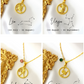 Zodiac Sign and Birthstone Necklace