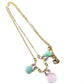 Light Pink-Mint Gemstone Gold Filled Necklace